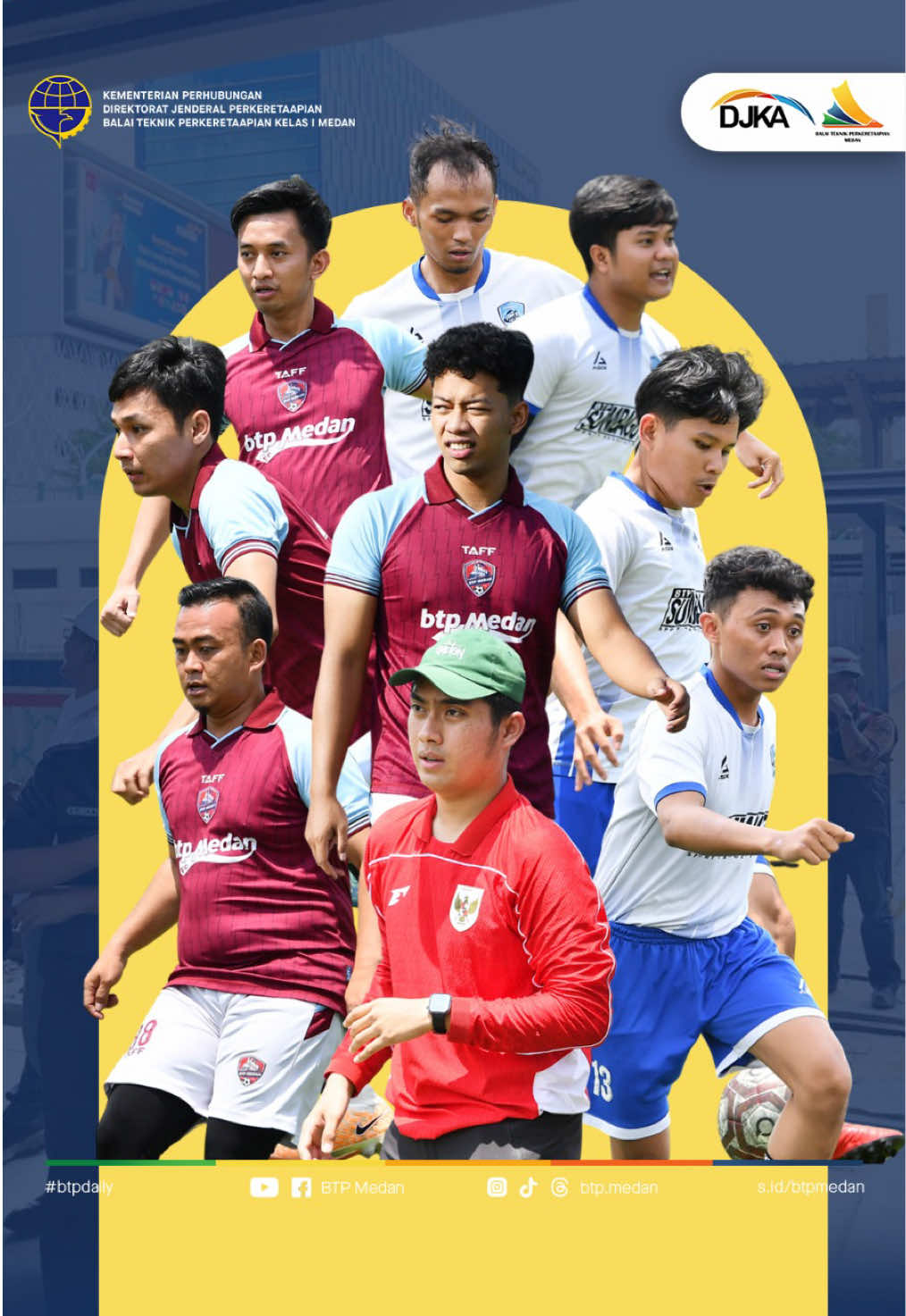 Highlight Pertandingan Mini Soccer BTP Kelas I Medan ✨ BTP Kelas I Medan hadir dengan semangat sportivitas dan solidaritas, bukan sekadar olahraga, tapi juga ajang kebersamaan! Yuk simak keseruannya di video berikut 🎥⚽ #BTPMedan #Perkeretaapian #Kemenhub #DJKA #PrestasiAnakBangsa    