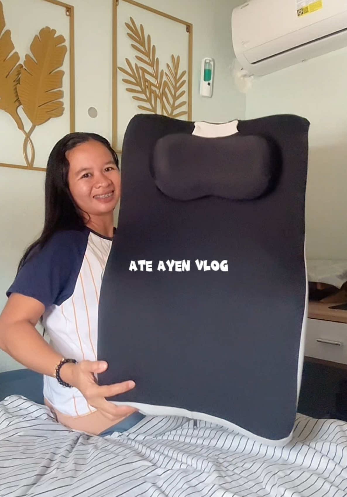 Goodbye back pain #fyp #tiktokph #ateayenvlog #ergonomicpillow 