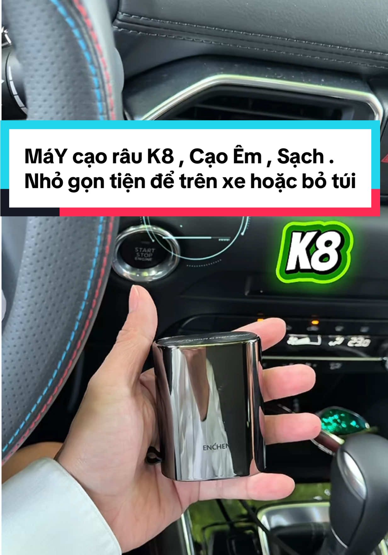 Máy cạo râu K8 . Cạo Êm , Sạch . Nhỏ gọn , tiện để trên xe hoặc bỏ túi mang theo . #maycaorauk8 #maycaorau #maycaorauk8enchen #chamsocnamgioi #chamsoccothe 