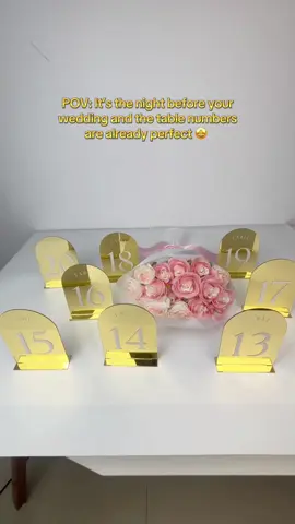 This is what premium looks like 👍 #joyit #tiktokmademebuyit #partydecor #weddingdecor #tablenumbers 