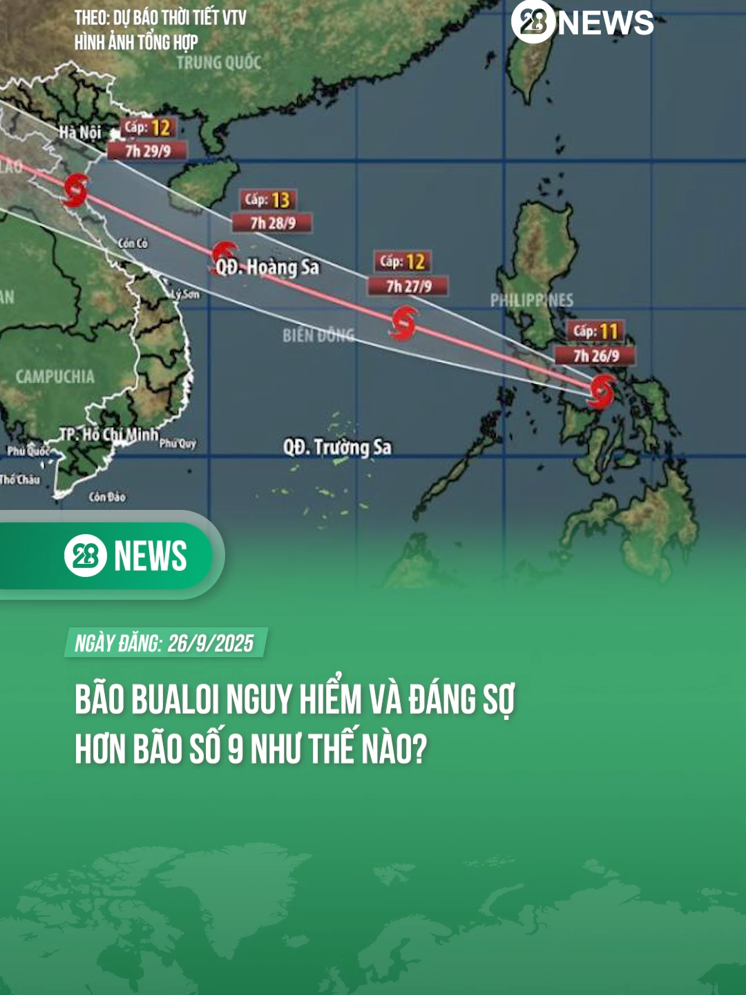 BÃO BUALOI NGUY HIỂM VÀ ĐÁNG SỢ HƠN BÃO SỐ 9 NHƯ THẾ NÀO #tiktoknews #theanh28news #theanh28 #baoragasa #bualoi
