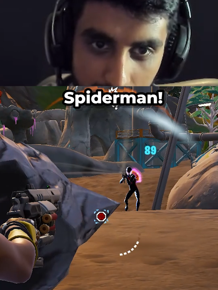 I met Peter Parker on my drive 🕸️ #fortnite #fortniteclips #fyp #limitlessfuel 