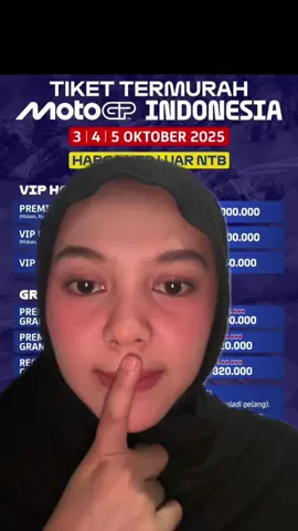 MOTOGP MANDALIKA ‼️‼️Buruan sebelum kehabisan guys‼️ tanya2 ajaa boleh bgt. Kapan lg dptin harga spesial 😍 #motogp #mandalika #tiket #tiketmotogp #sirkuitmandalika 