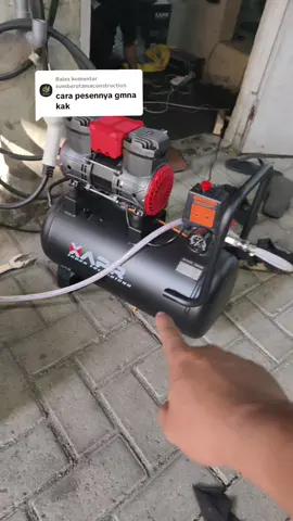 Membalas @sumberutamaconstruction tukang cat pagar, spray gun kompresor apr xapr ap163 30liter silent gak berisik #tukangcatpagar #kompresoranginlistrik #kompresor30liter #kompressorapr 