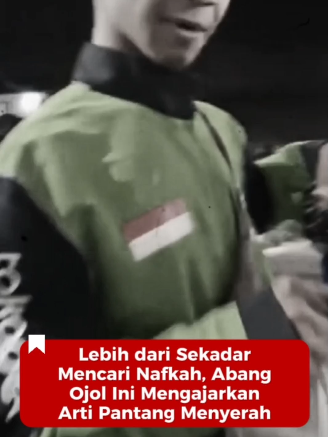 Lebih dari sekedar mencari nafkah, Abang ojol ini mengajarkan arti pantang menyerah #ojekonline #grab #gojek #maxim #beritaterkini #viral #momenharu #fyp #orderanhariini #harusfyp