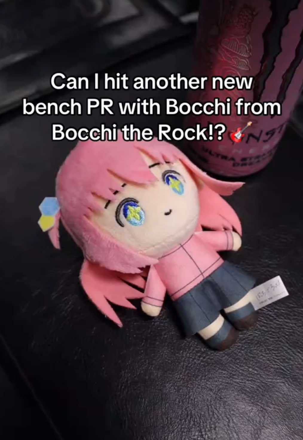 Can I hit another bench PR with Bocchi?? 🎸 #gym #GymTok #motivation #benchpress #bocchitherock 