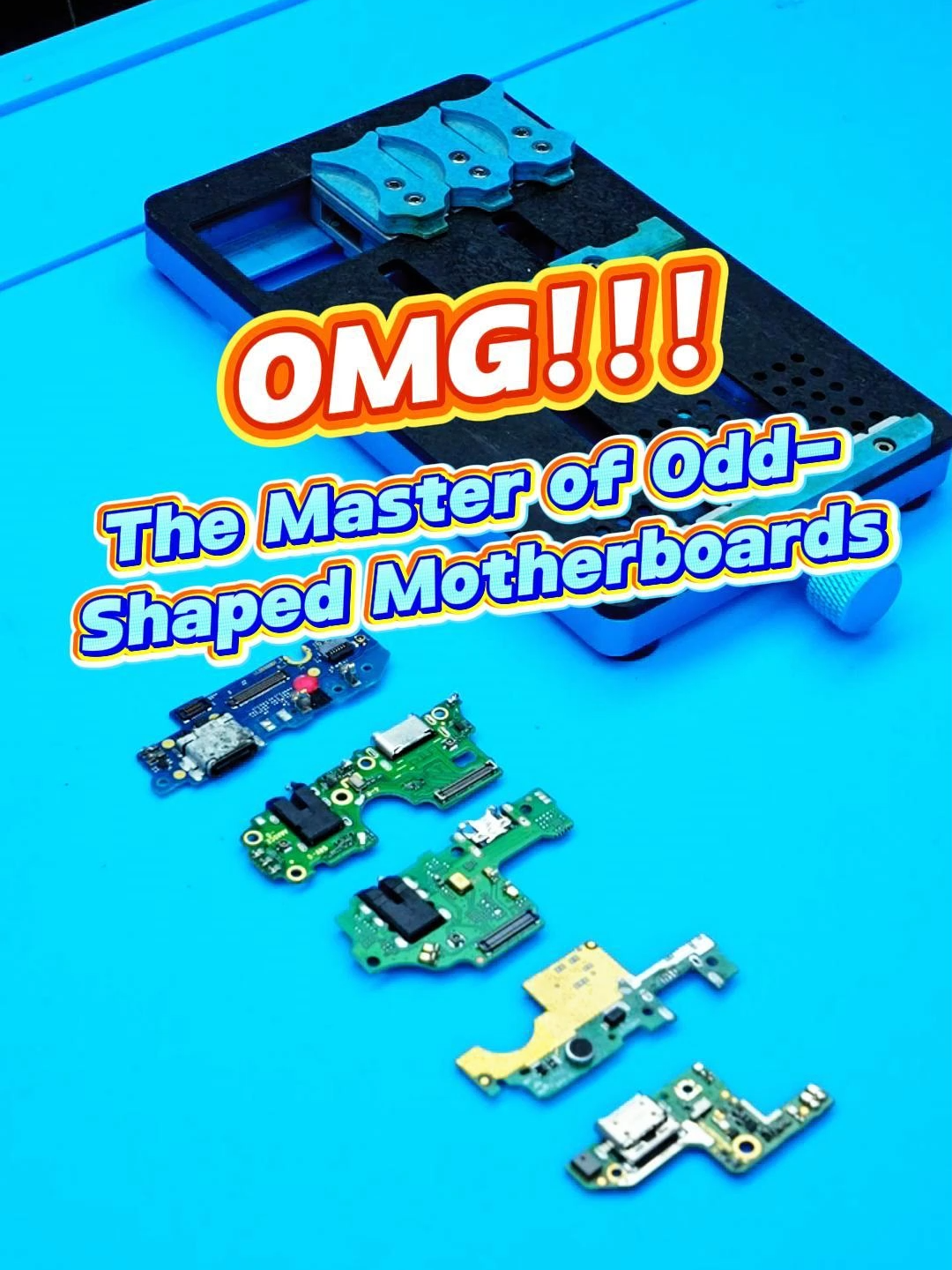 👀Odd-Shape motherboard. No problem😉 RL-601L Plus is the master. #SUNSHINETOOLS #RELIFE #PhoneRepairTools #MotherboardRepair #MotherboardFixture #CPUrepair