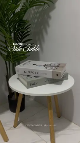 — loving this nordic side table for my new set up! #nordic #sidetable #aesthetic #table #aesthetictable 