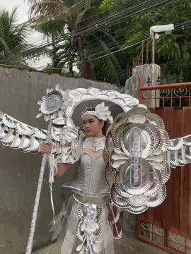 My own idea and creation Recycle costume using disposable spoon and paper plates 🫰🏻#myidea #recycle#fyppppppppppppppppppppppp 