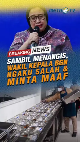 Wakil Kepala Badan Gizi Nasional (BGN) Nanik S Deyang mengaku salah dan meminta maaf atas banyaknya kejadian keracunan menu Makan Bergizi Gratis (MBG) yang terjadi di sejumlah daerah, Jumat (26/9). Nanik juga mengungkapkan bahwa 80% kejadian yang terjadi karena SOP yang tidak dipatuhi oleh para mitra dan tim MBG sendiri. #MetroTV #tiktokberita #tiktokmetrotv #beritaviral #metrotvnews #terkini #fyp #viral #naniksdeyang #BGN #MBG #bergizi #makanan #gizi #mintamaaf #pelajar #sekolah