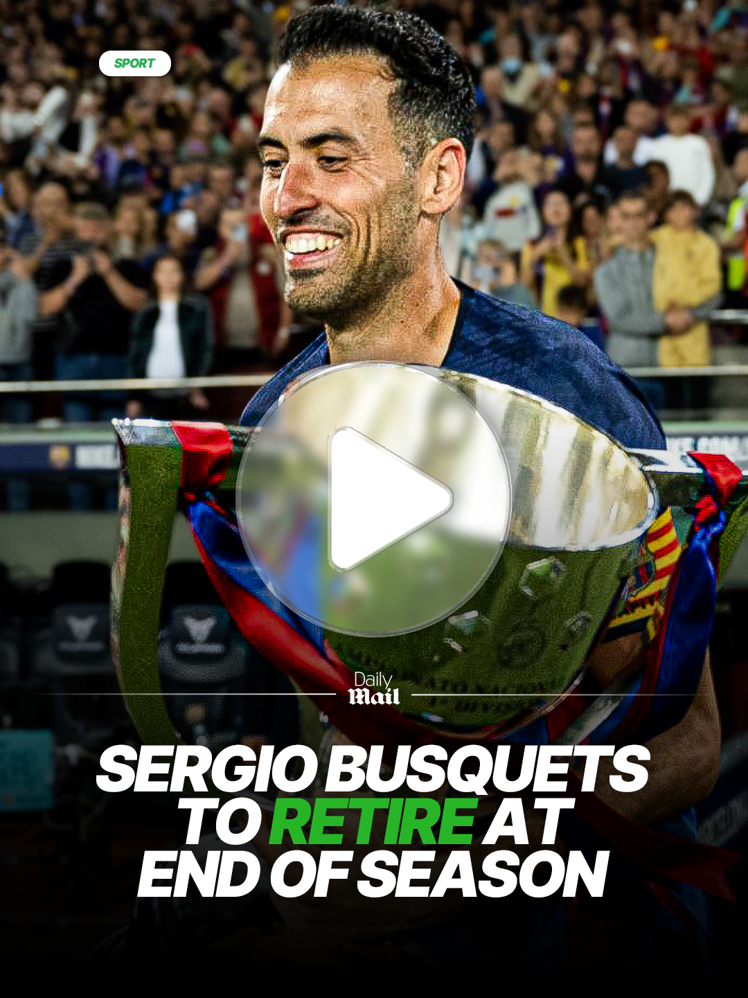 Barcelona and Spain legend Sergio Busquets has announced his retirement from football at the end of the season.  The 37-year-old was part of all-conquering Blaugrana and La Roja sides of the late 2000s and earlier 2010s that revolutionised the game with a play-style now known as tiki-taka.  Alongside his compatriots Andreas Iniesta and Xavi, Busquets formed arguably the greatest midfield three in history and enjoyed tremendous success, winning all major honours, including the World Cup, European Championship, Champions League and Spanish title.  But it is his relationship with Barcelona talisman, Lionel Messi that would come to define the latter years of his career, with the pair continuing in Catalan long after many of their colleagues had departed before reuniting at MLS with Inter Miami.  Busquets announced his impending retirement on Instagram on Friday, writing: 'Thank you all, and thank you to football for so much. You will always be part of this beautiful story. 'I feel it's time to say goodbye to my career as a professional footballer. I've enjoyed this incredible story for almost 20 years, the one I always dreamed of.' #football #long #sergiobusquets #busquets #barcelona #messi