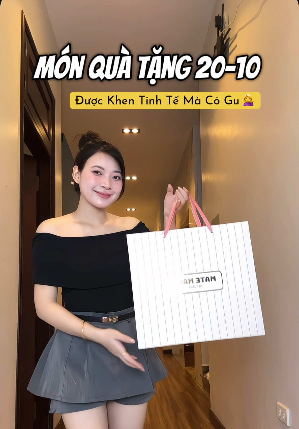 Em mà được tặng hộp quà này là sẵn sàng đẻ 1 đội bóng lun😆 #lammecungthuy #matemade #quatang20_10 #quatangtinhte #tuixachnu 