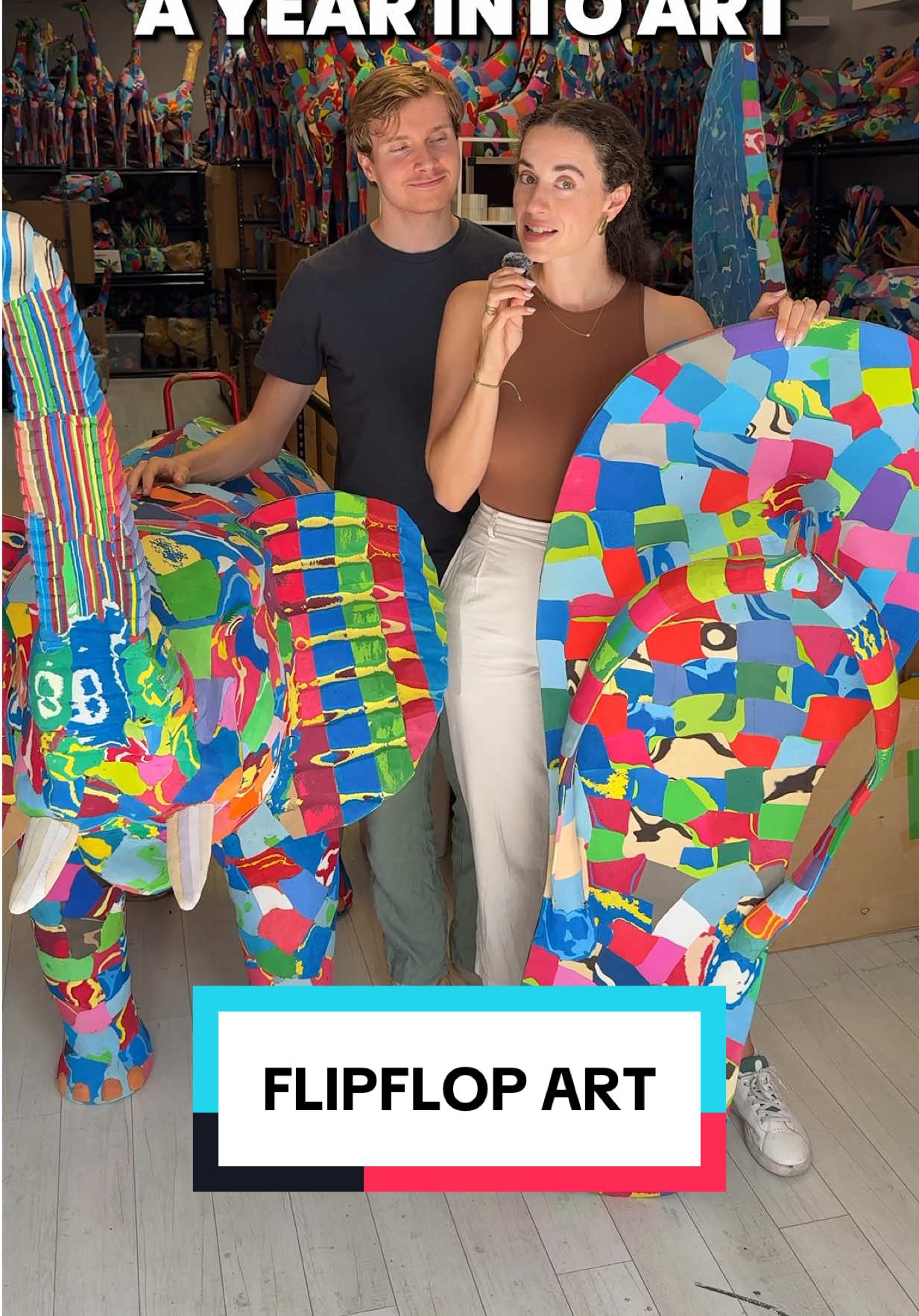 1 MILLION FLIPFLOPS INTO ART 🩴🎨 Share this video if you hope to see more creative ways to help our planet! Flipflops are collected on the shorelines and landfills in Kenya by Oceansole to stop this waste from entering the ocean.  Billions of people around the world wear flip flops daily and often dispose of them properly, but the infrastructure for recycling is not available everywhere. Oceansole works with local craftsmen and women in Kenya, to create these beautiful animal sculptures which come in all shapes and sizes!  The workers earn a fair living wage, food, and paid time off, and Oceansole fund local scholarships and support various conservation programs. Oceansole is cleaning up our oceans and waterways, creating jobs, and raising awareness about marine conservation.  The larger pieces are displayed in museums and national parks, and they also have a website where you can pick one up for yourself to support their incredible mission. #sustainable #earth #Sustainability #nature #goinggreen    