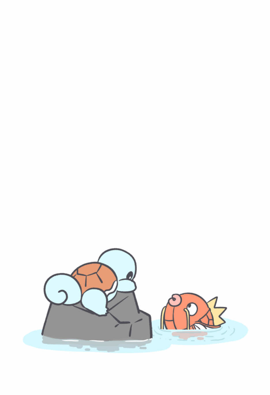 🎵〜🐟 #ポケモン #pokemon #イラスト #2danimation #コイキング 