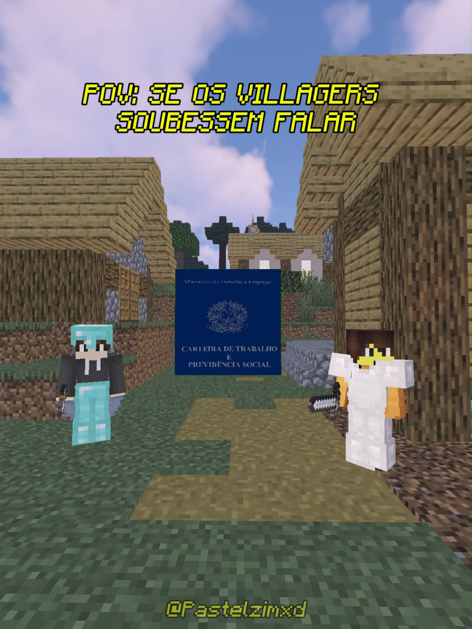 ELES ESTÃO NA MINHA MALDADE #Minecraft #minecraftmemes #minecraftbrasil #pastelzimxd #memes #fypシ゚