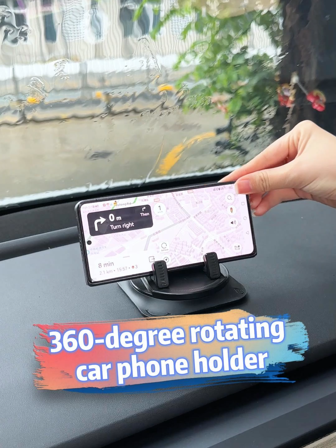 The car phone holder can rotate 360 ​​degrees, so you don’t have to worry about blocking your phone’s view. It supports a variety of phone models, which is awesome!#tiktok #Carphoneholder #Foldingscreenmobilephone #tiktokshop