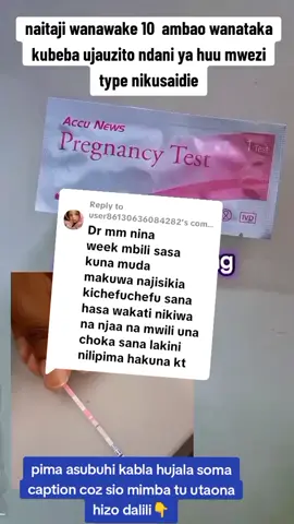 Replying to @user86130636084282 Nimekupata vizuri 😊 Dalili ulizoeleza — kichefuchefu, uchovu wa mwili na hali kuwa mbaya zaidi ukiwa na njaa — zinaweza kusababishwa na mambo kadhaa, sio ujauzito pekee. Baadhi ya visababishi ni: 1. Mabadiliko ya homoni za mwili – hata kabla ya kipimo kugundua mimba, homoni zinaweza kuanza kubadilika. Mara nyingine kipimo cha mapema sana hakionyeshi matokeo sahihi. 2. Msongo wa mawazo na uchovu wa mwili – kupumzika pungufu na msongo huleta kichefuchefu na kuchoka. 3. Asidi tumboni (gastric) – mara nyingi kichefuchefu huongezeka ukiwa huna kitu tumboni. 4. Upungufu wa damu au virutubisho – hasa ukosefu wa madini chuma au sukari kushuka. ✅ Ushauri: Kula milo midogo midogo mara kwa mara, usikae njaa kwa muda mrefu. Kunywa maji ya kutosha. Pumzika vya kutosha. Jaribu vyakula vyepesi vinavyokaa vizuri tumboni (kama ndizi, uji, viazi vya kuchemsha). 📌 Kama kichefuchefu kitaendelea wiki ijayo, au kikizidi kuambatana na kutapika mara nyingi, kizunguzungu kikubwa au mwili kuishiwa nguvu sana → ni vizuri kurudia kipimo cha ujauzito baada ya wiki , fanya kipimo cha damu (beta-hCG) kwa uhakika zaidi, pamoja na vipimo vya damu ili kuangalia afya kwa ujumla.afya na uzazi#$ +255;746;24;88;19## i#International #Uganda #Uganda #Uturuki #Zambia #   Ungependa nikuelezee kwa nini mara nyingine vipimo vya mimba vya nyumbani havionyeshi matokeo mapema?