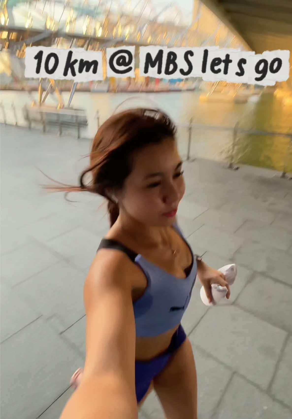 Highly reccomend doing zone 2 at MBS esp during the sunset hour 🥹✨ #tiktoksg #runningtok #runtok #Fitness 