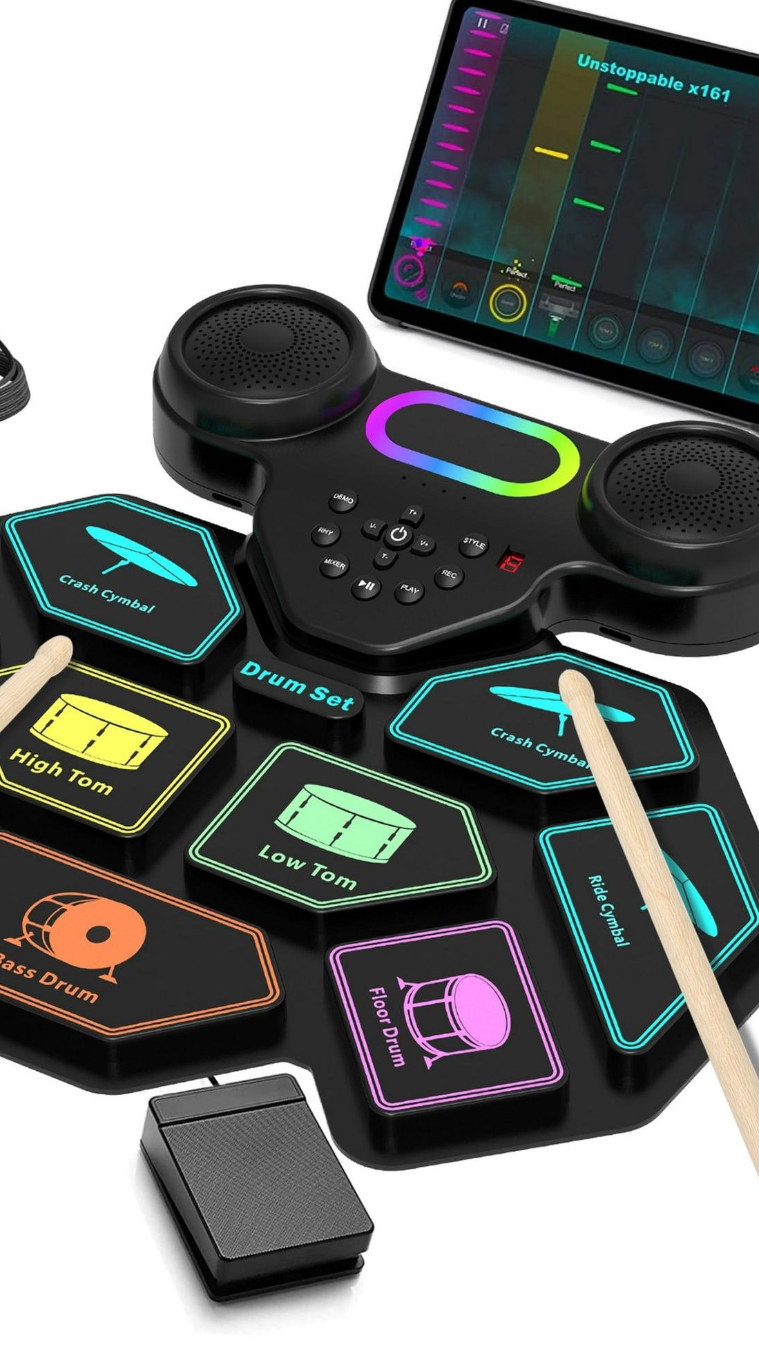 Feel the beat drop ANYWHERE! 🥁 This electric drum pad is your pocket-sized party. Perfect for beginners & pros to make fire beats. 🔥
Tap in & turn up the fun! Link in bio to shop the vibe. #electronics #ElectricDrum #TikTokMadeMeBuyIt #MusicToy #BeatMaker