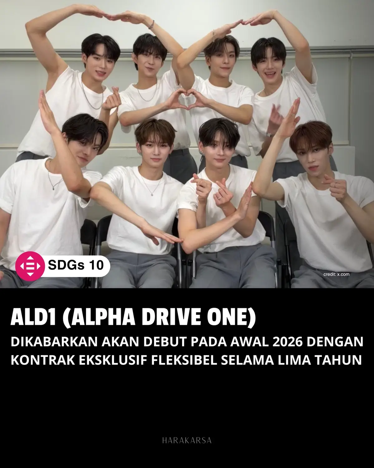 Boy group baru hasil program Mnet Boys II Planet, ALPHA DRIVE ONE (ALD1), dikabarkan tidak akan debut pada tahun 2025 ini. Menurut laporan MyDaily, grup tersebut dijadwalkan memulai debut resmi pada awal 2026, lebih lama dibandingkan dengan grup-grup jebolan seri survival sebelumnya yang biasanya debut hanya dalam hitungan minggu hingga dua bulan setelah final. ALPHA DRIVE ONE akan melanjutkan tongkat estafet dari ZEROBASEONE, yang kontraknya berakhir Januari 2026. Grup baru ini akan menjalani kontrak eksklusif selama lima tahun, namun tetap diberi fleksibilitas untuk melakukan kegiatan individu maupun kolaborasi di luar aktivitas grup. Formasi ALD1 terdiri dari delapan anggota dengan komposisi multinasional: Lee Sangwon, Zhou Anxin, Heo Xinlong, Kim Geonwoo, Zhang Jiahao, Lee Rio, Jung Sanghyun, dan Kim Junseo. Empat anggota berasal dari Korea, tiga dari Tiongkok, dan satu dari Australia. Nama grup ini memiliki makna simbolis, yakni “katarsis yang lahir dari laju K-pop.” Penundaan debut ini disebut justru memberi waktu lebih panjang bagi ALPHA DRIVE ONE untuk mempersiapkan karya musik dan konsep yang matang, sehingga bisa menjawab ekspektasi publik internasional yang semakin besar terhadap generasi baru K-pop. Dalam konteks global, langkah ini juga dapat dikaitkan dengan SDG 8 (Pekerjaan Layak dan Pertumbuhan Ekonomi) dan SDG 10 (Mengurangi Ketimpangan). Grup multinasional seperti ALD1 menunjukkan bagaimana industri hiburan dapat membuka kesempatan kerja lintas negara sekaligus menjembatani keragaman budaya di panggung global. __ [Via: naver;my daily;kpopcharts] >adm_JN #HARAKARSA_ALD1 #HARAKARSA_SDGS10 #HARAKARSA 