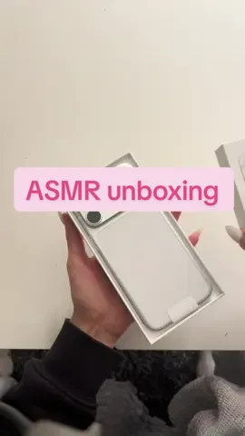 Just got my new iPhone, so excited 🫶🏼 #asmr #unboxingvideo #iphone17promax  #silver #fyp 