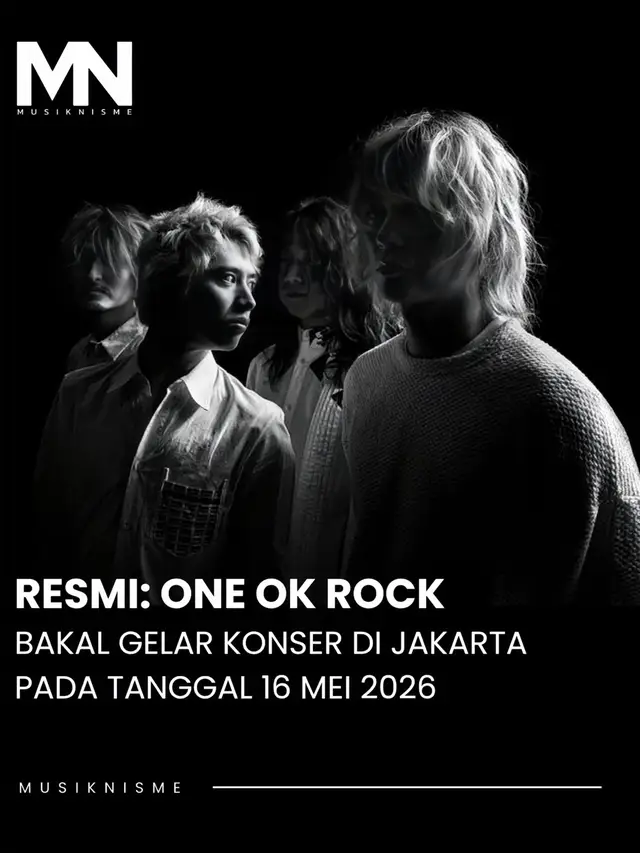 Yes, akhirnya kabar yang ditunggu-tunggu datang juga. ONE OK ROCK resmi ngumumin DETOX Asia Tour 2026, dan Jakarta masuk jadi salah satu destinasinya. Catat tanggalnya: 16 Mei 2026 di Beach City International Stadium, Ancol. Buat yang masih ingat hype konser mereka tahun 2023 di venue yang sama, bayangin aja energi yang bakal kebawa lagi tahun depan — dijamin pecah! Yang bikin makin meyakinkan, konser ini bakal dipromotori oleh Third Eye Management (TEM). Buat yang belum tahu, mereka adalah promotor kelas dunia yang sebelumnya juga pernah bawa nama-nama besar kayak Linkin Park, Guns N’ Roses, Bruno Mars, Maroon 5, Ariana Grande sampai Coldplay. Jadi bisa kebayang kan, betapa megahnya nanti show ONE OK ROCK di Jakarta? Selain Jakarta, tur ini juga mampir ke Bangkok, Seoul, Manila, Singapura, Kuala Lumpur, Taipei, Hong Kong, sampai Shanghai. Jadi bisa kebayang betapa besarnya skala tur ini. Siap-siap nabung dari sekarang, karena tiketnya pasti jadi rebutan kita ini! 🎟️🔥 #musiknisme #oneokrock #konser #tourasia