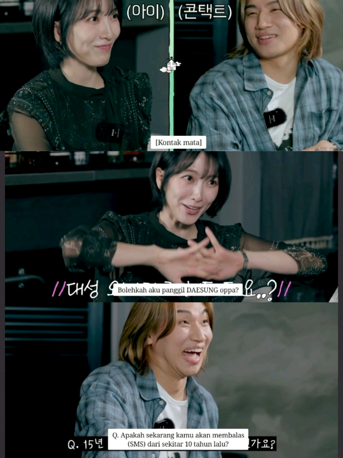 Cara mereka berdua menggoda masing-masing membuat gigiku kering 😁☺️ #zipdaesung #daesung #jinyoung #kara #bigbang 