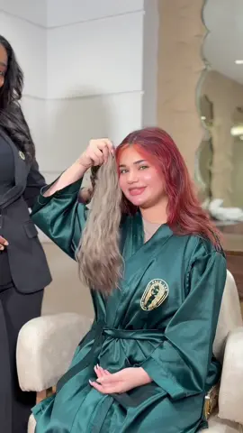 احب اغير كل شويه😍صبغه الشعر مع ساره /Ad وتركيب الاكستنشن مع دنيا في صالون هير لاب بجدة@hair lab | صالون هير لاب @Serra Hair style dye✨ @duniya_hair_stylist @shahenda_hair #ساره_مهند_😩🦾 #viral #hair #beauty 