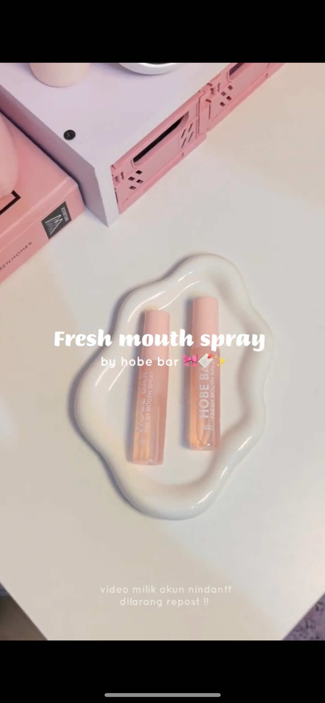 cobain aja sendiri🤪, jangan salahin aku kalau ntr pacar kamu ketagihan ya #hobebar #mouthspray 