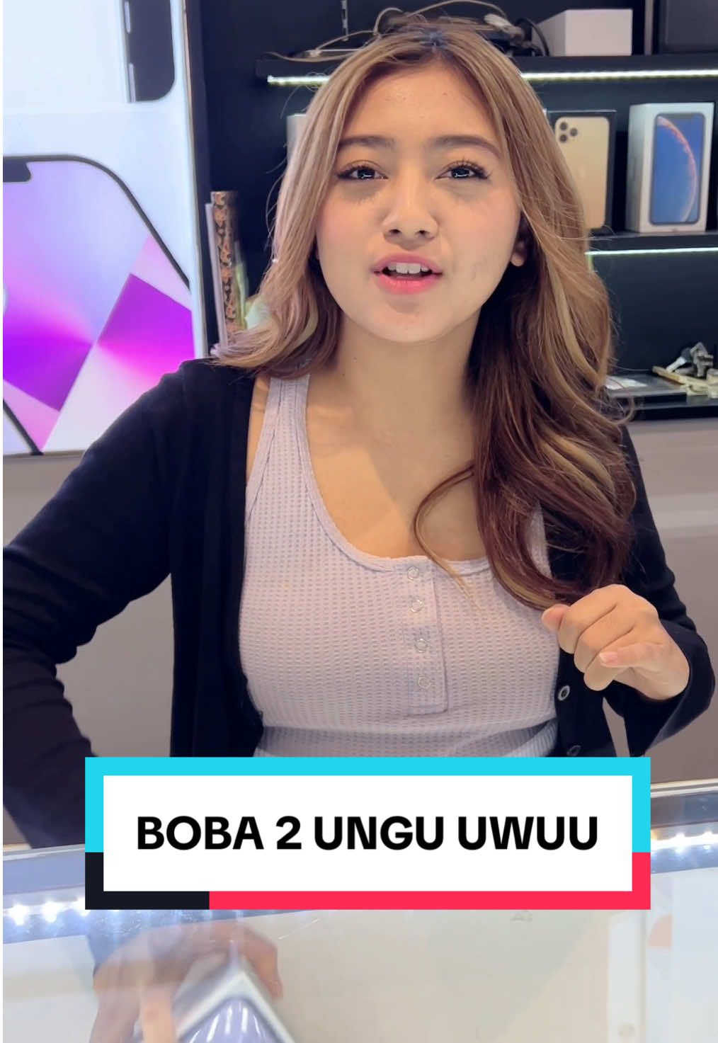 Boba 2 ungu bungkus langsung a jangan bnyk mikir #digicell #bandung #bekasi #iphone 