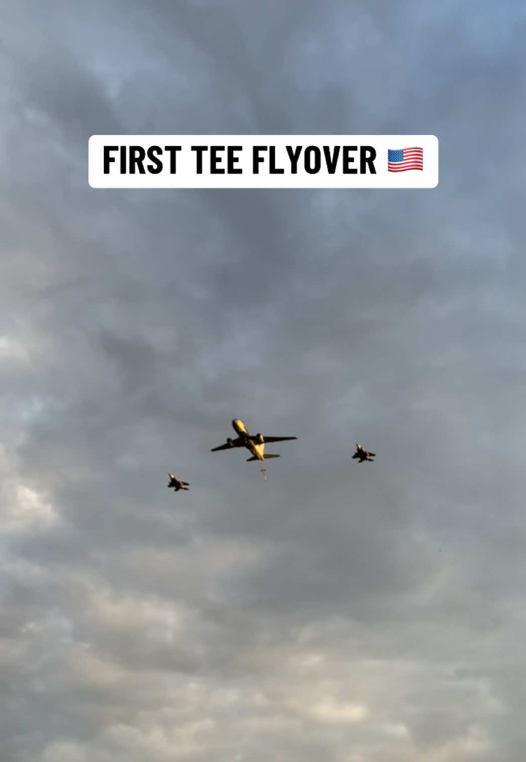 EPIC FIRST TEE FLYOVER TO KICK OFF THE RYDER CUP 🇺🇸