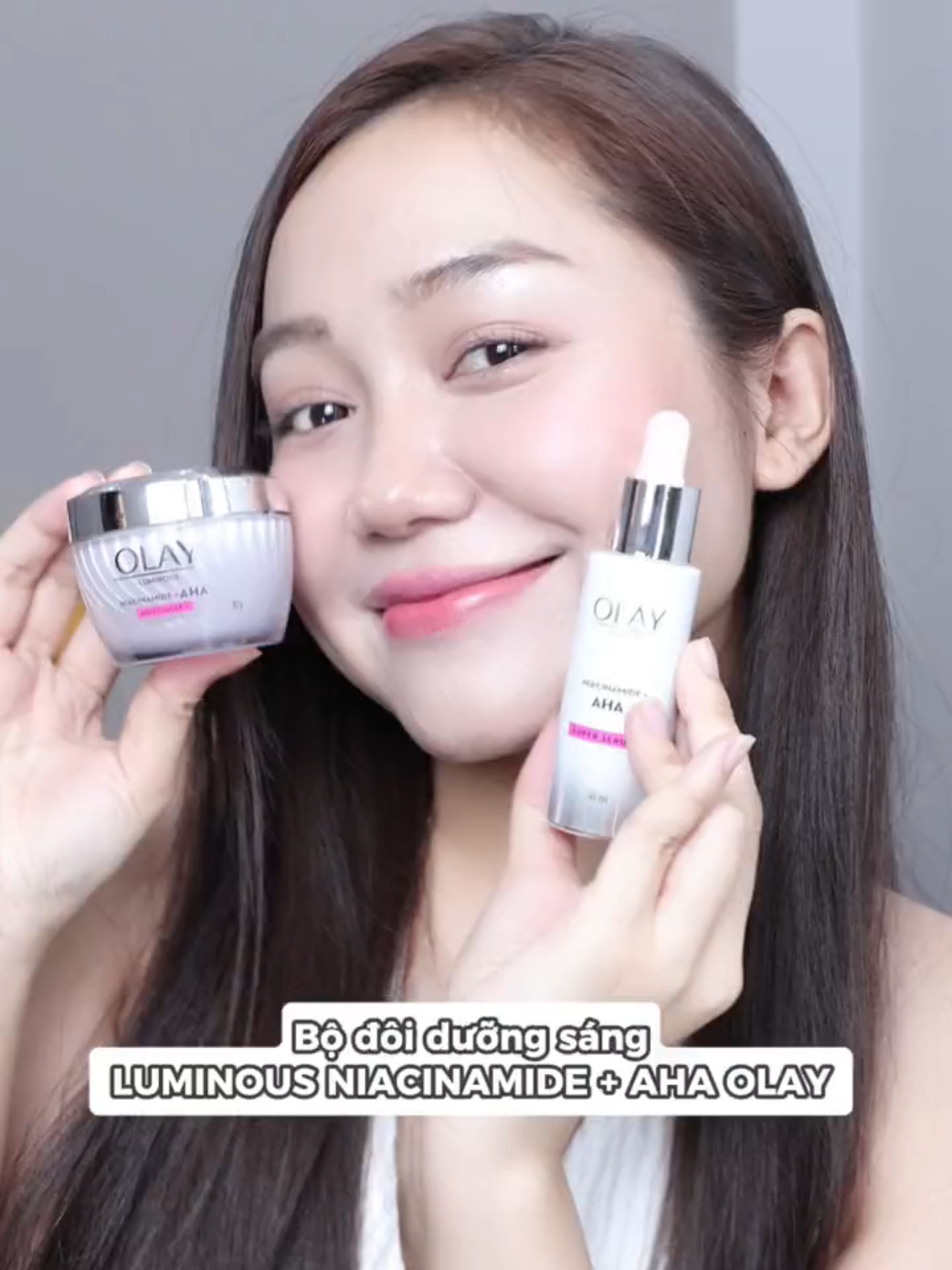 Combo dưỡng sáng tui mê mẩn dạo nàyy! #OLAYAHA #Niacinamide #Brightening