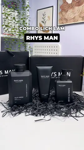 Combo tắm gội hương thơm Nam tính quyến rũ #rhysman #suatam3in1 #ddvsnam #suaruamatnam #xuhuong 
