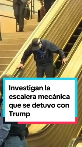 Las primeras fases de la investigación apuntan a que el fallo en la escalera mecánica que detuvo al presidente de EE UU en la Asamblea General de la ONU pudo deberse a un tropiezo de uno de los cámaras del equipo de Trump #donaldtrump #ONU #noticiastiktok #eeuu #escaleras 