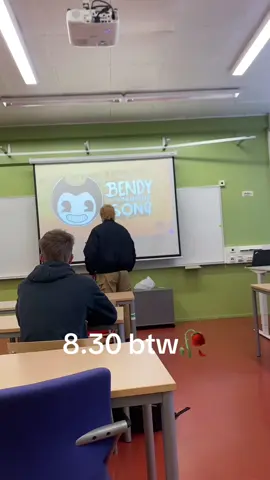 He stopped the class because he had a ”bendy” important announcement…