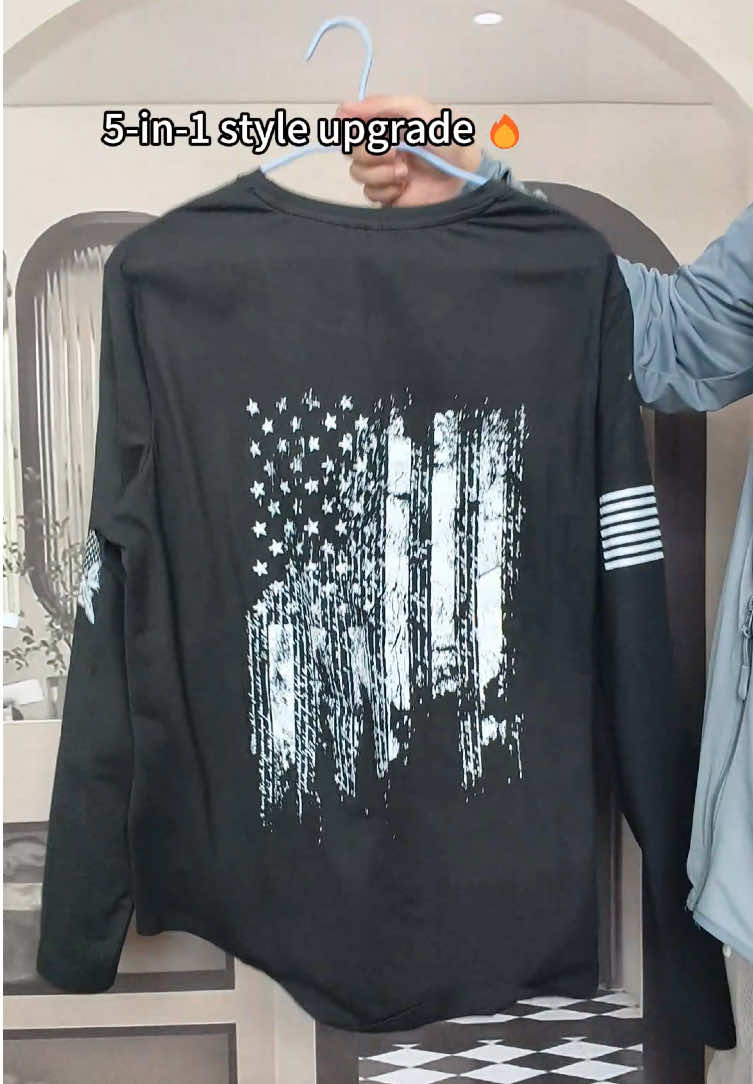 Repping style, repping pride 🇺🇸🔥 #MensFashion #Streetwear #FlagStyle #tiktokshopblackfriday #tiktokshopcybermonday #blackfriday #blackfridaysale 