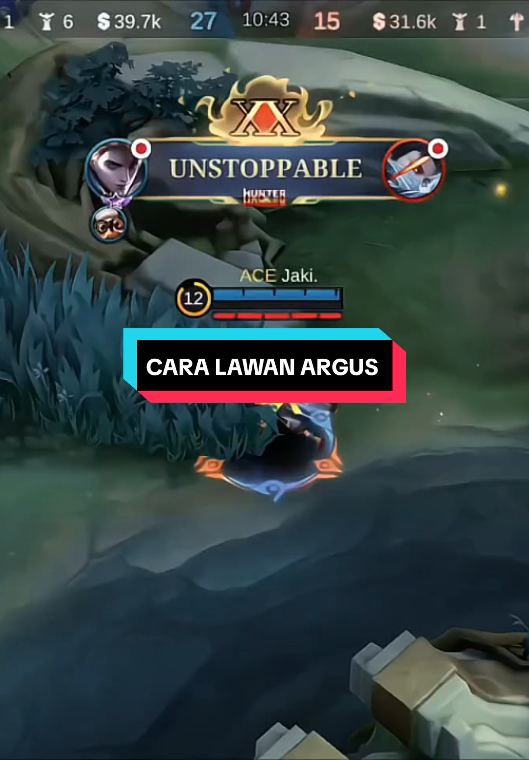 ini lanjutan dari VT kemaren yg lawan freya dengan pembahasan tentang metode gameplay kaiting ya guys, teknik metode gameplay kaiting ini bisa juga buat lawan argus man teman, perhatikan vt, gua nge by1 in argus, dan ketika argus ngeluarin ulti + inspire, gua flik ke belakang dengan tujuan self defense (biar ga mati) + kaiting (nunggu masa ulti & inspire argus habis dulu) setelah itu gua majuin lagi buat kill argus nya 🤗 (karna argus udah ga ada source skill & spell lagi) segitu aja ya man teman, jangan lupa catat & praktekkan, terima kasih 🥰 #tipsandtricks #beatrix #mobilelegends_id #jakirosegold #JAKIGABISARENNER 