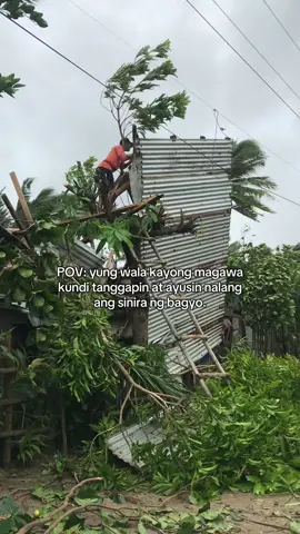 halos lahat ng bahay sa baryo nyo sira tapos yung iba yong iba wala na talagang bahay.🥹 #bagyongopong #masbate 