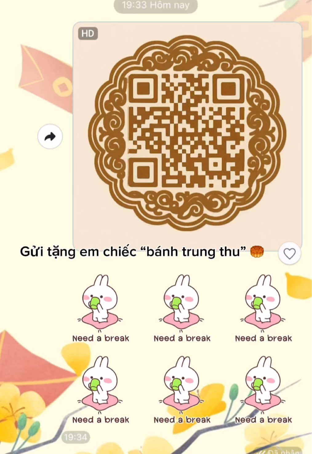 Chiếc “bánh trung thu” khiến em bất ngờ 🥰 _____ Cách tạo QR trái tim - Cách tạo QR tình yêu - Cách tạo web quà tặng #tokitokilove #qrtinhyeu #quatangnguoiyeu #quatangkiniem #quatangsinhnhat 