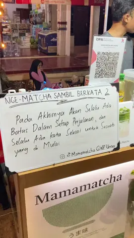 Ikhlas selalu menjadi ending terbaik🙌🏻 @Mamamatchadrink  #mamamatchadrink #mamamatchagwpunnes #kulinerunnes #semarang24jam #fyp 