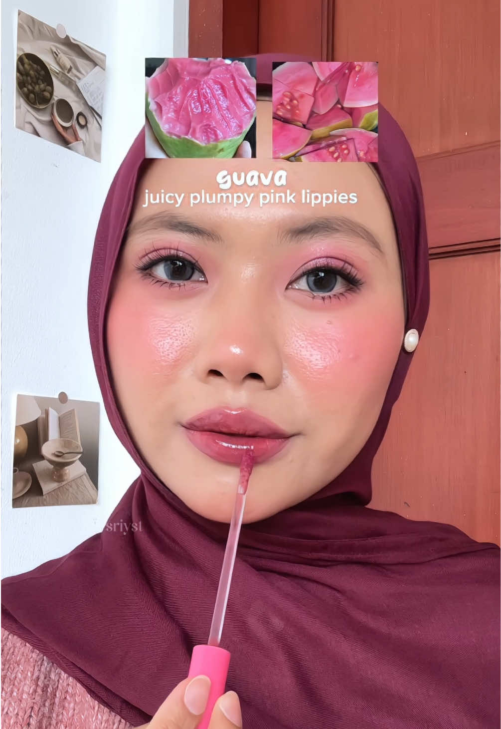 pwisss wajib punya 1 shade! cakeup banget glossy nya🥹💖 @COLORKEY INDONESIA  #guavalips #colorkeyid #colorkey #airupyourlips #glosslikeglass 