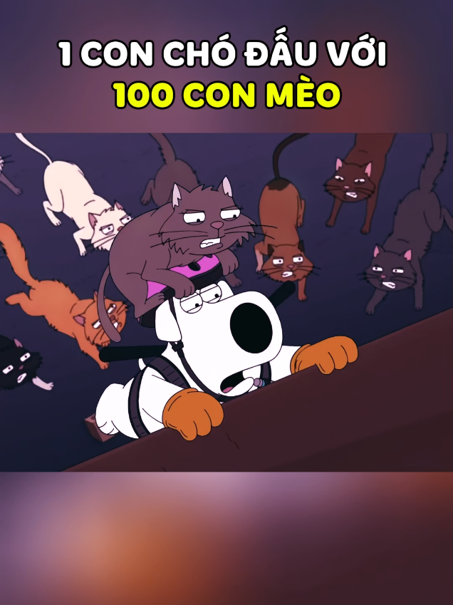 Brian đại chiến loài mèo  #familyguy #longtieng #fgvn99 