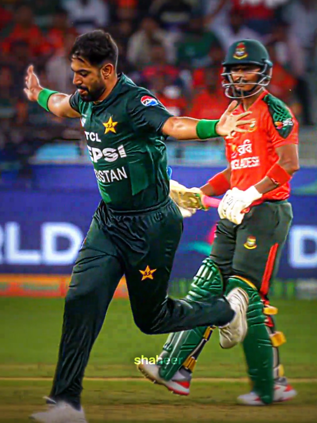 Gave His 100% With Injured Leg ❤️‍🩹 #harisrauf #pakistancricket #asiacup2025 