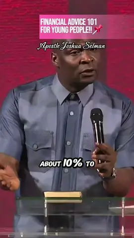 Financial Advice 101 To Young People!📌-Apostle Joshua Selman Ninmak..#salvationhub #gospel #explorepage #worshipmusic #instablog9ja 