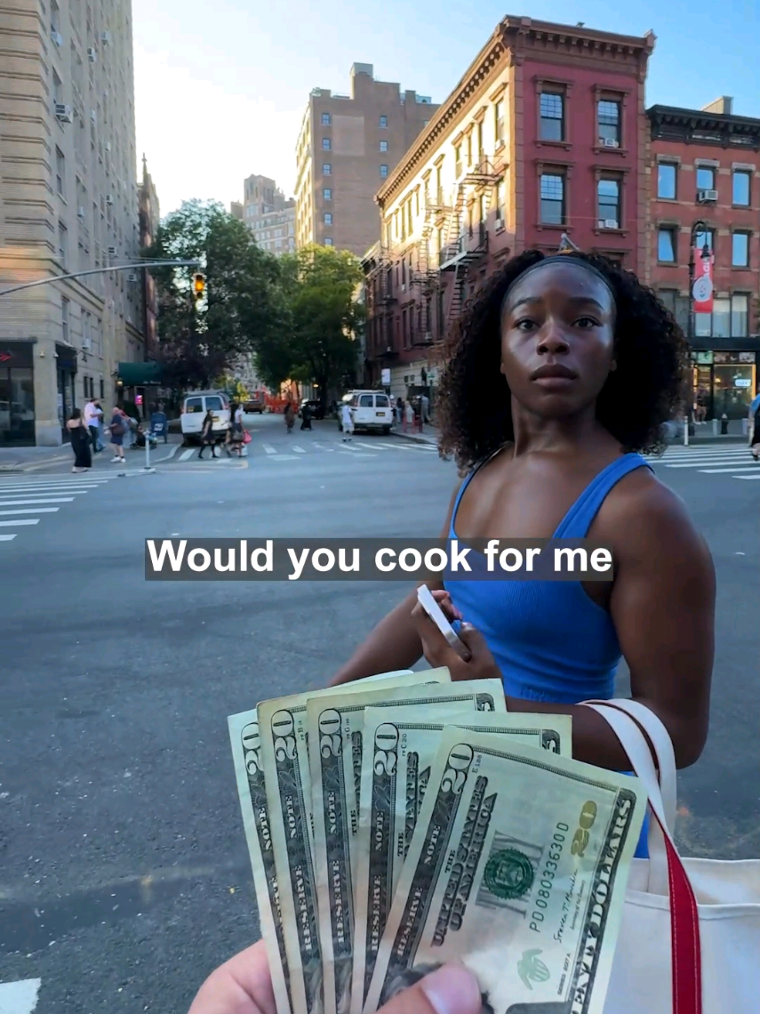 Paying strangers to cook for me #cookingchallenge #cookforme #cooking #newyork 