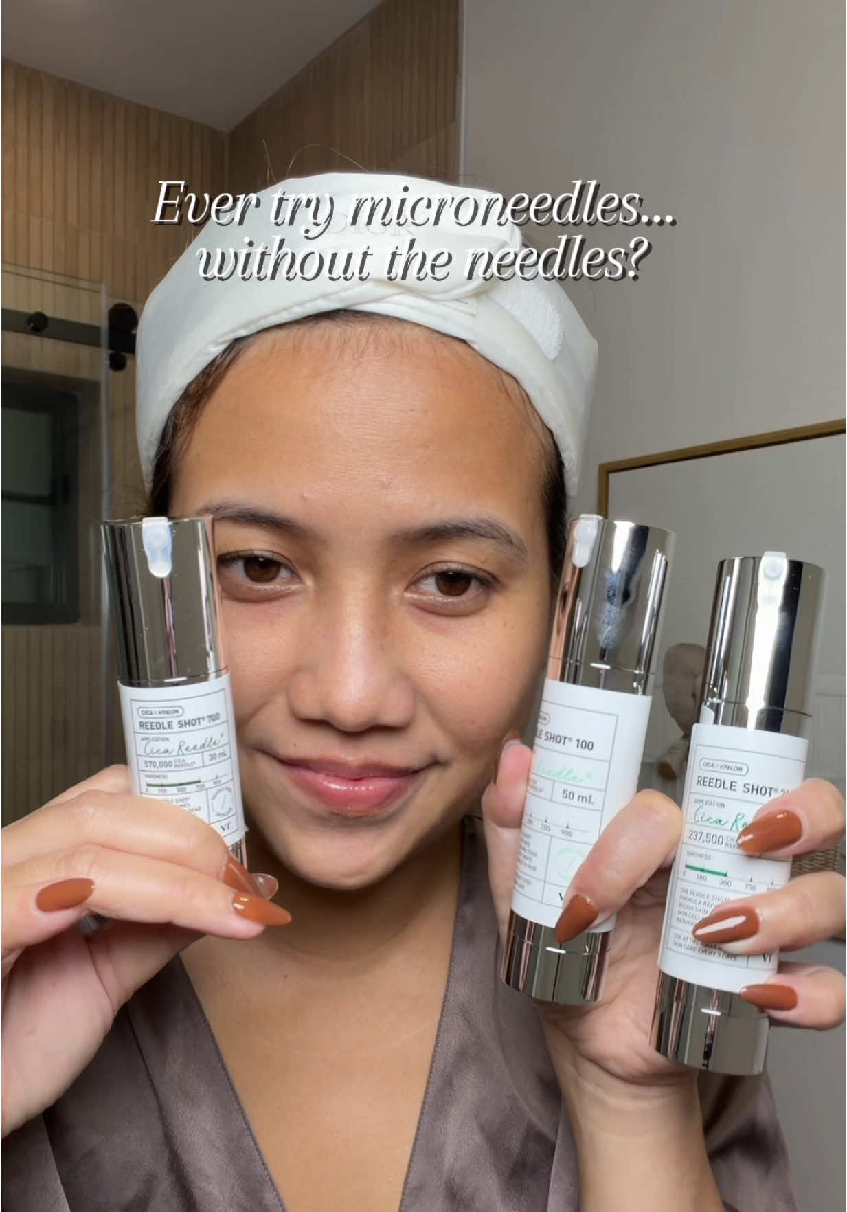 ✨ Ever try microneedles without the needles? My skin loves the glow with just 2 pumps at night @VT Cosmetics US #vtreedleshot #vtcosmetics 