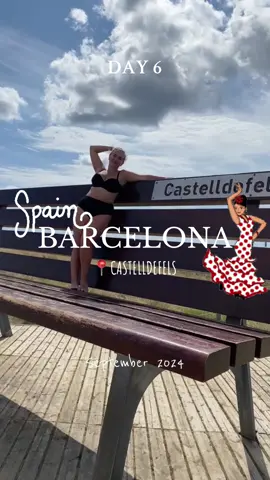 DAY 6 | 📍Castelldefels, Spain 🇪🇸 #barcelona #castelldefels #spain #traveltok #day6 
