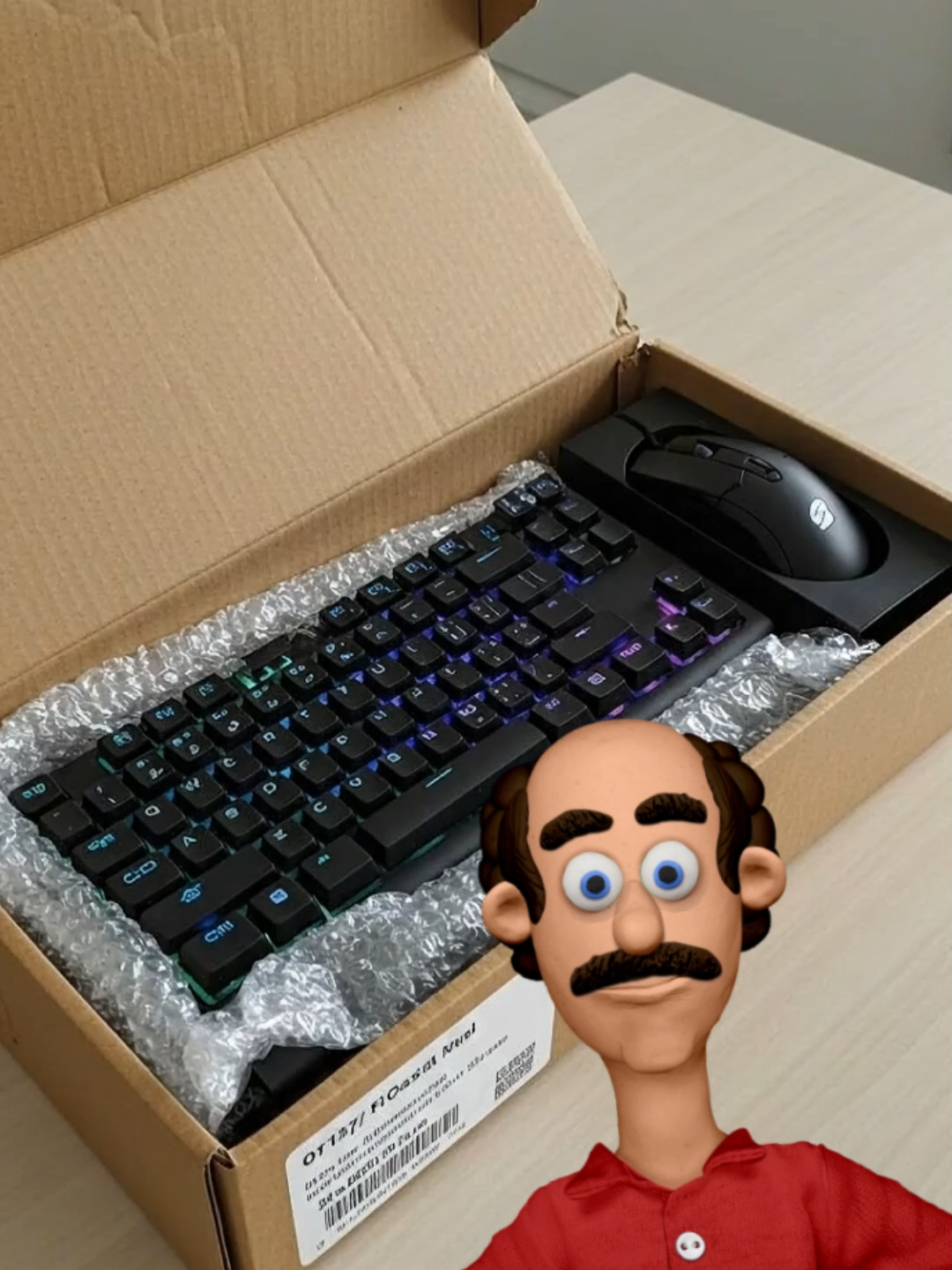Kit Teclado E Mouse De Gamer ⌨🖱#teclado #mouse #tecladomecanico #tecladogamer #mousegamer #rgb