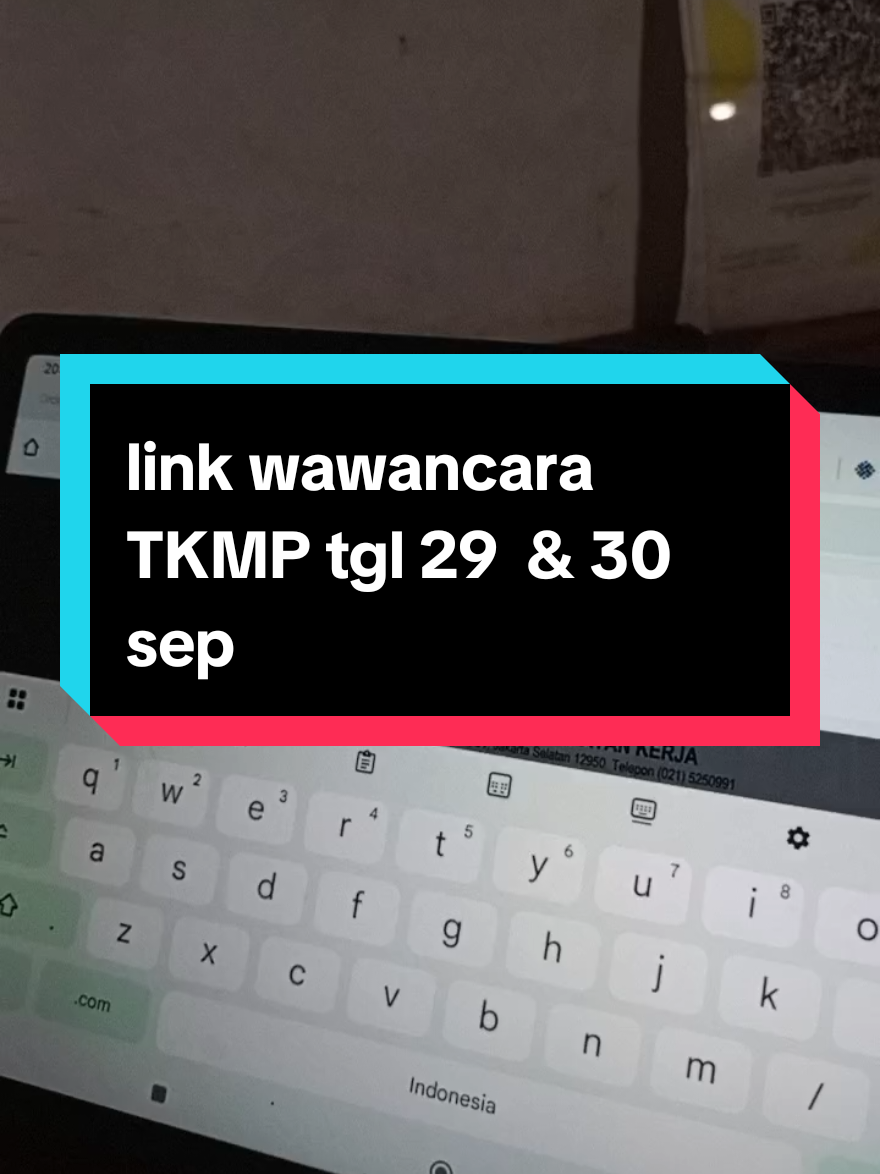 wawancara tkmp tgl 29 dan 30 #tkmpemula2025 #fyp #fypシ 