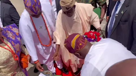 President Tinubu has arrived for Oba Adewolu Ladoja’s Coronation 